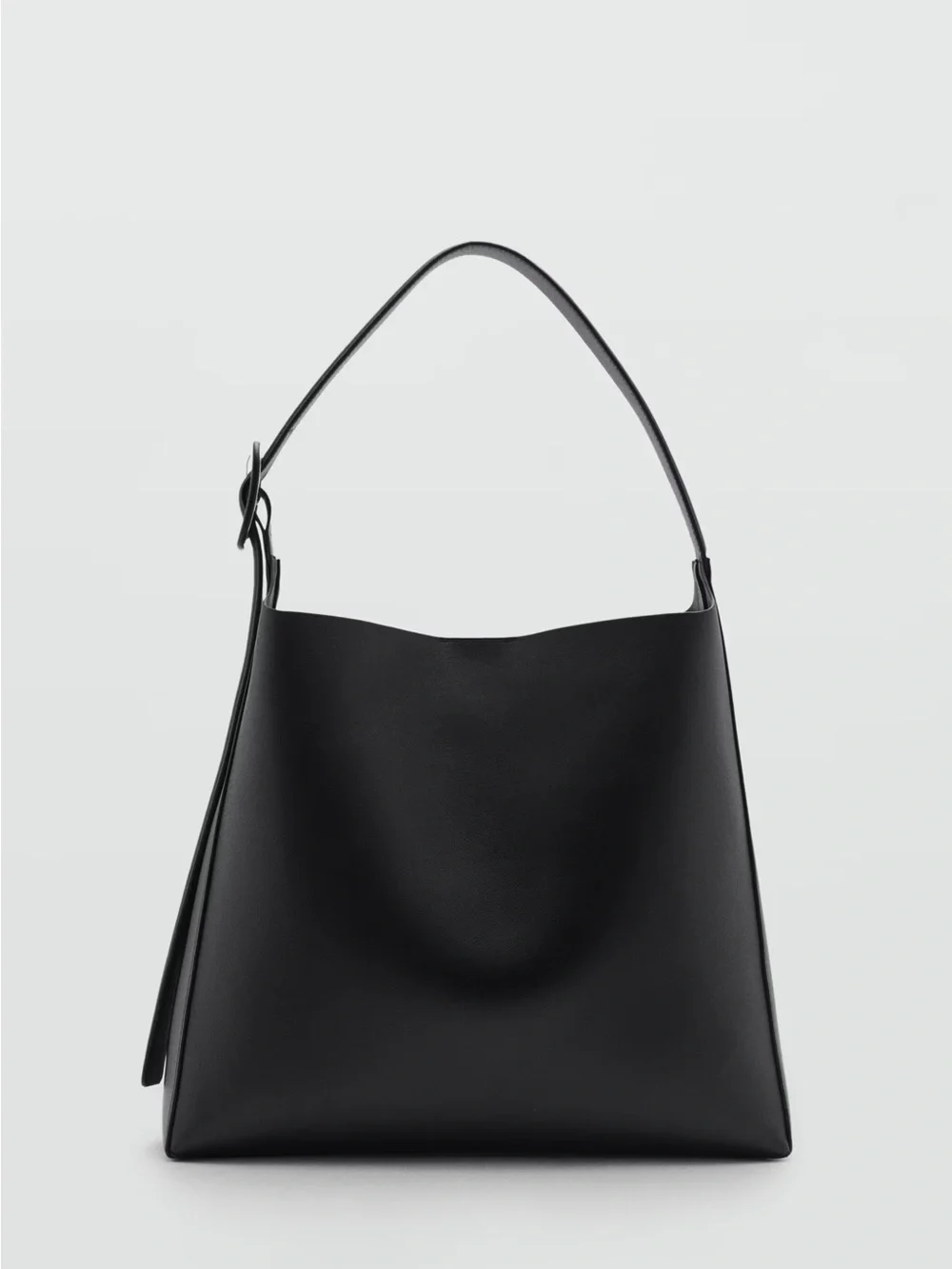 NWOT Mango faux-leather bucket tote bag